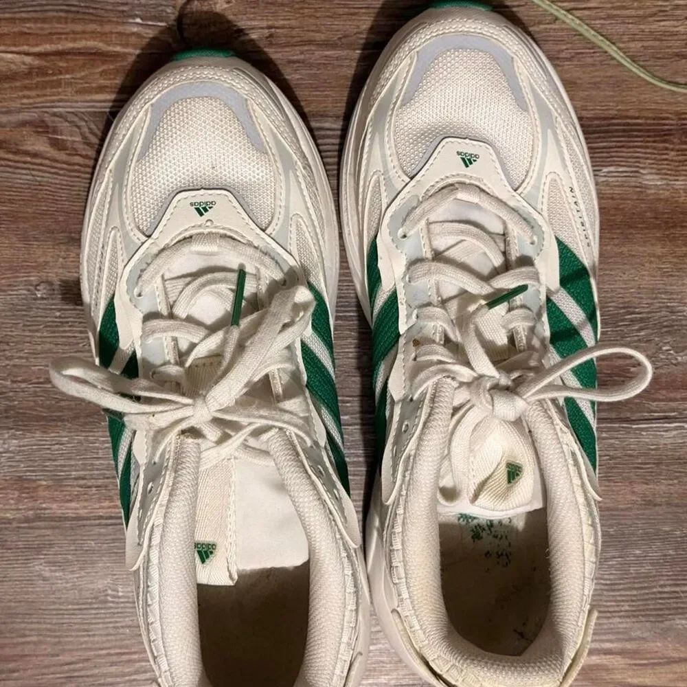 Adidas-originals Women's White and Green Trainers